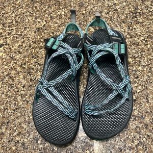 Chaco Women's ZX/2 Classic In Dagger Size 5 Green/Blue Strap
